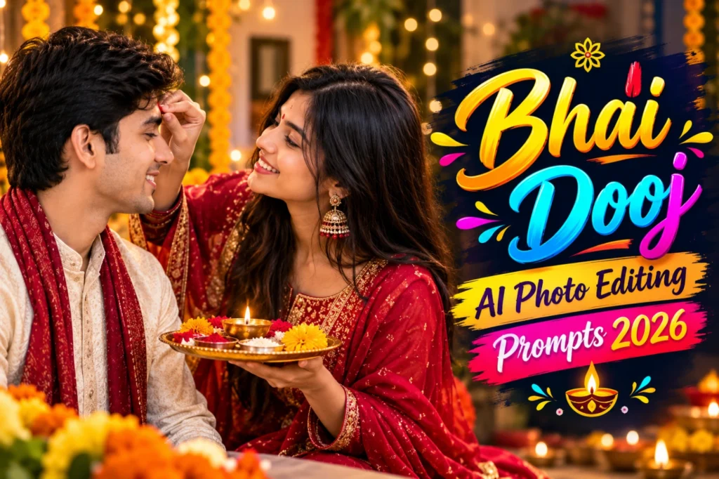 Bhai Dooj AI Photo Editing Prompts 2026: Tilak Wale Portraits
