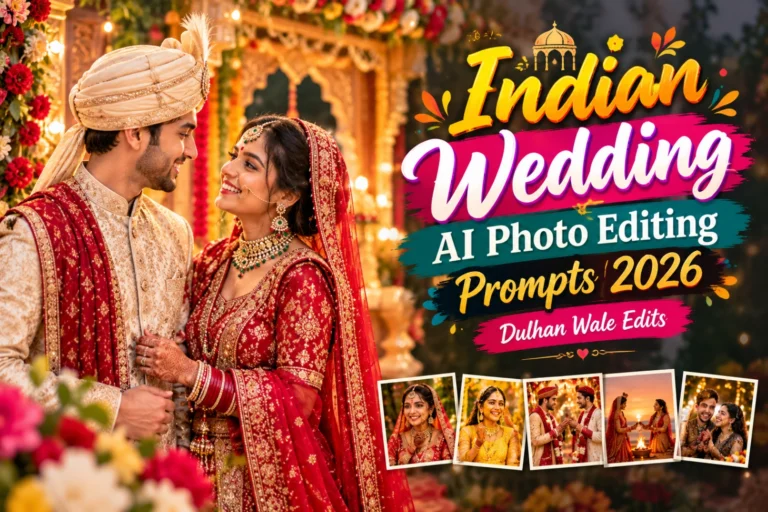 Indian Wedding AI Photo Editing Prompts 2026: Shaadi Glow