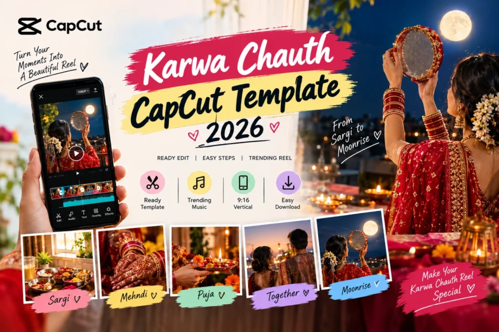 Karwa Chauth CapCut Template 2026 Sargi Thali Reels