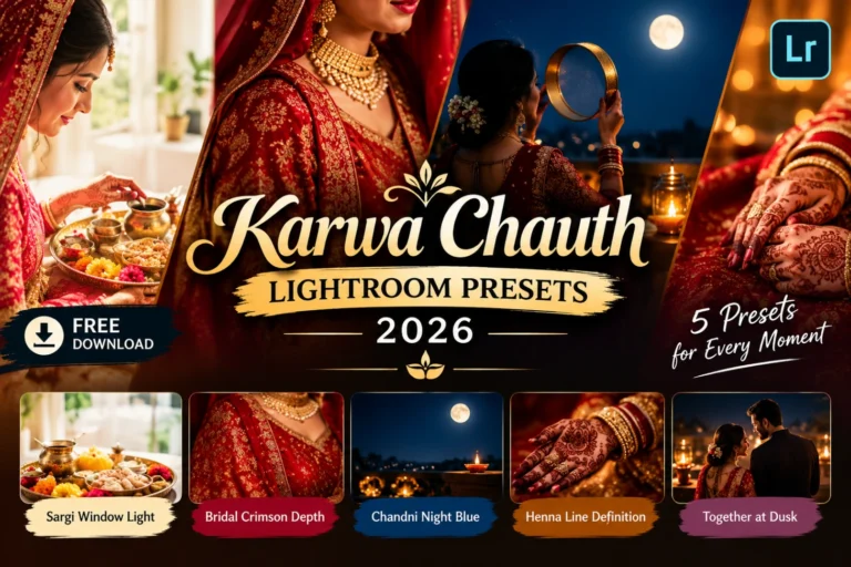 Karwa Chauth Lightroom Presets 2026 | Chandni Glow Edits